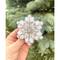 Charivna Mit Snowflake Brooch Crystal Art Beadwork Kit